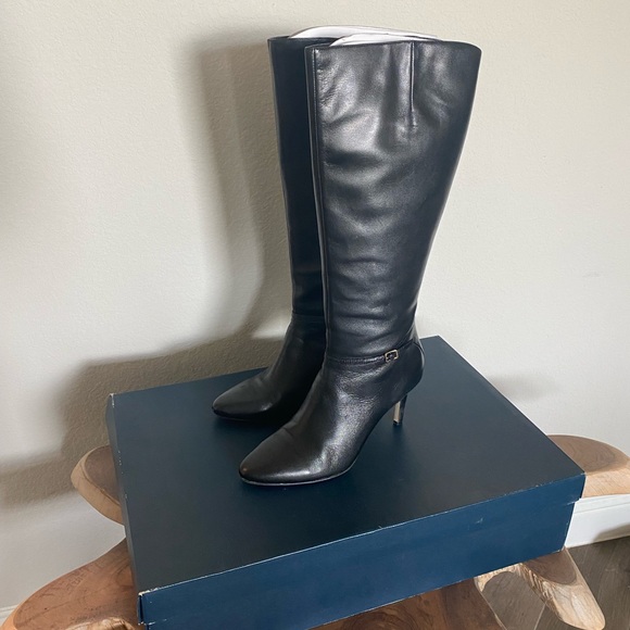 Cole Haan Shoes - Worn 1x wide calf tall black boots with heel